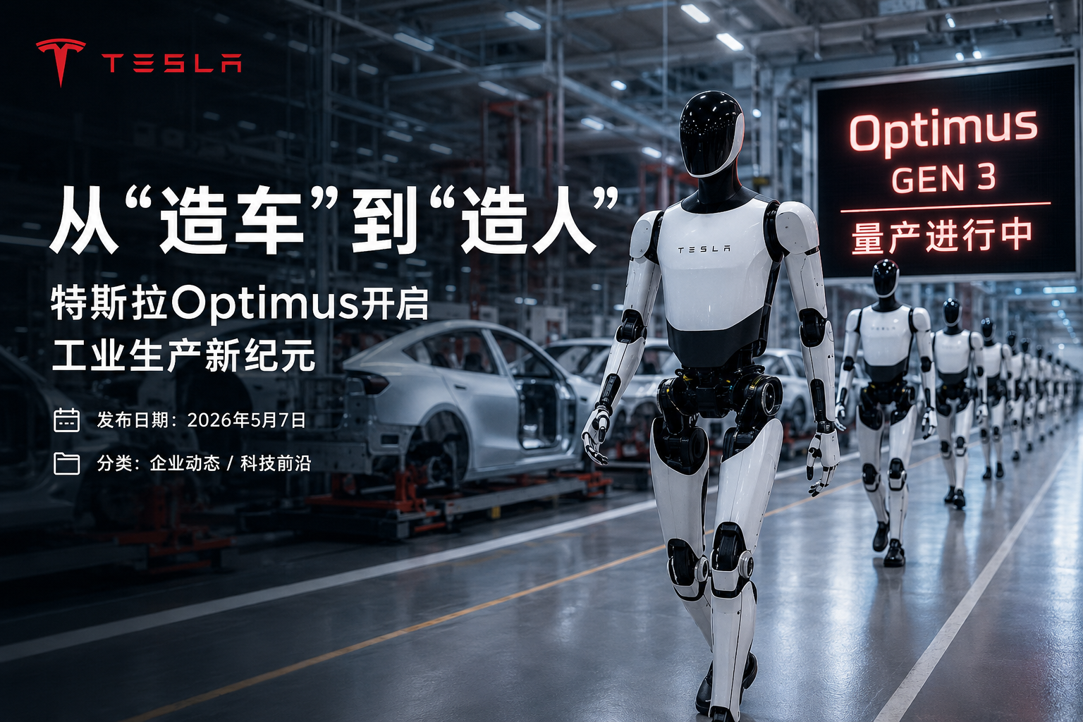 从“造车”到“造人”：特斯拉Optimus开启工业生产新纪元